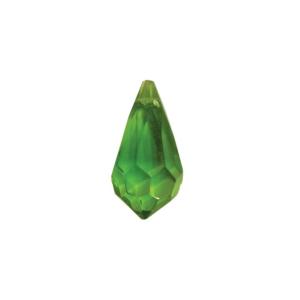 Vert clair pampille goutte ronde en cristal taillé 20 par 10 mm