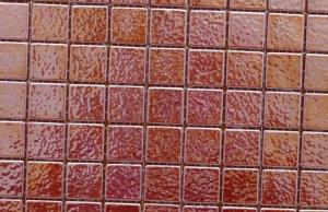 Rouge métallisé mosaïque émaux de Briare cuivre vendu à la tesselle