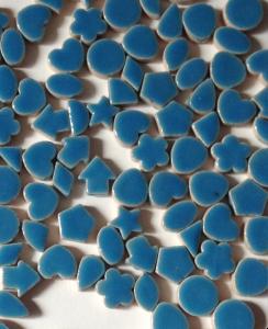 Bleu cyan déco fantaisie micro mosaïque bleu brillant par 50g