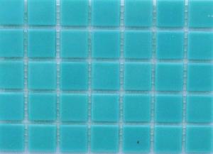 Vert mosaïque pâte de verre vert bleu atoll par plaque 32.5 cm