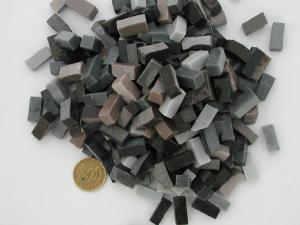 Noir mosaïque smalt new noir gris par 100 g