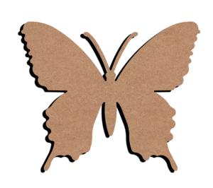 Papillon exotique 30 par 25 cm support bois pour mosaïque
