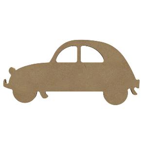 Voiture 2 CV Citroën support bois 26 cm pour mosaïque
