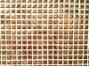 Jaune doré mosaïque micro brillant plaque 30 cm