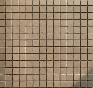 Brun châtaigne moucheté couleur lin mosaïque grès antique par plaque 30,4 cm