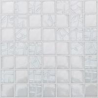 Blanc Relief Trabado mix anniversaire mosaïque émaux 2.4 cm pleine masse par plaque HTK