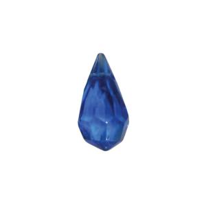 Bleu saphir foncé pampille goutte ronde en cristal taillé 20 par 10 mm