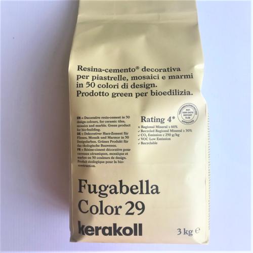 Fugabella résine ciment couleur 29 jaune paille par 3 kilos