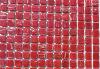 Rouge micro mosaïque gemme pâte de verre par 80 carreaux