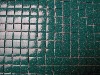 Vert turquoise granité mosaïque émaux brillant bord droit 2,3 cm par plaquette de 20 carreaux