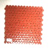 Rouge brique terracotta rond pastille mosaïque émaux brillant par plaque 33 cm pour Vrac