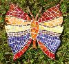 Papillon n°2 support bois 26 cm pour mosaïque