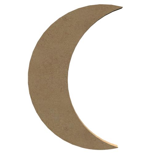Plaque croissant de lune 30 cm de diamètre support bois pour mosaïque