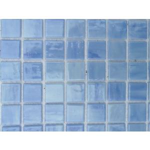 Bleu pastel clair mosaïque Tiffany par 16 carreaux