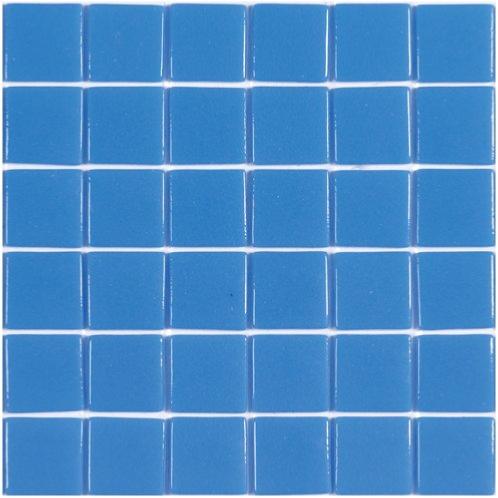 Bleu ciel foncé YERA mosaïque émaux 2.4 cm brillant pleine masse par 2M² soit 31.75 € le M²