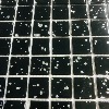 Noir météores argent mosaïque paillette vetrocristal 2.5 cm par 100g