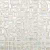 Blanc nacré relief nacré gloss carré mosaïque 2.5 cm émaux par plaque 31,7 cm
