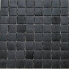 Noir lave martelé mosaïque urban chic émaux plaque 33 cm collé HTK