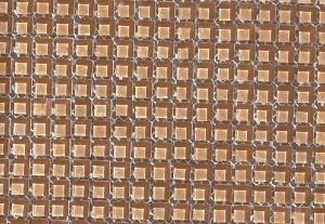 Brun chamois micro mosaïque vetrocristal par 64 carreaux