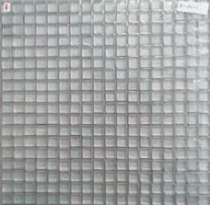 Argent mosaïque paillette carrés 15 mm épaisseur 8 mm émaux vetrocristal par plaque 30 cm