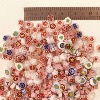 Millefiori rose et blanc camaïeu diamètre de 8-12 mm par 50g