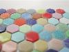 Assortiment mosaïque émaux hexagone mix couleur mélange par 500g