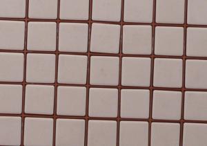 Blanc chaux mosaïque mat Briare par plaque de 34.58 par 34.58 cm