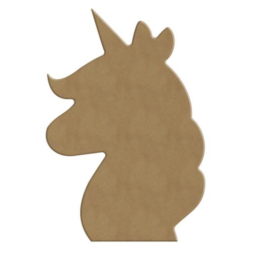 Cheval licorne tête support bois 17 par 11 cm pour mosaïque
