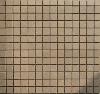 Brun châtaigne moucheté couleur lin mosaïque 2 cm grès antique par plaque 30,4 cm