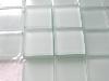 Blanc dépoli mosaïque mat 4.8 cm mosaïque émaux vetrocristal par plaque 30 cm