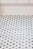 Mosaïque décor Dots Art déco hexagone blanc et noir par 1 M²