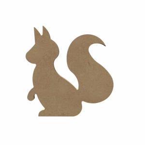 Écureuil 15 cm support bois pour mosaïque