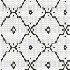 Mosaïque décor ARPEGIO hexagone noir et blanc mat satiné par 1 M²