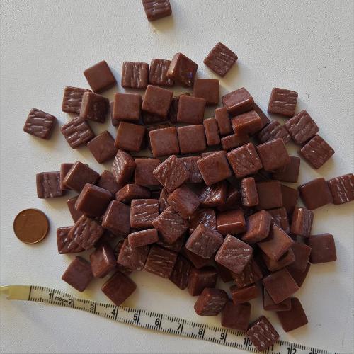 Brun chocolat micro mosaïque PIXEL ART 1,2 cm par 100 grammes