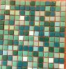 Mosaïque mélange mosaique romaine smalti brillant et mat turquoise clair et foncé par 200 grs