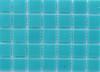 Vert bleu atoll mosaïque pâte de verre sans bulle 2 par 2cm par 25 carreaux