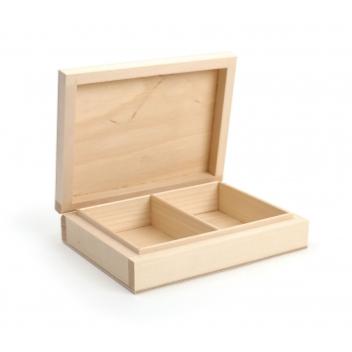 Boîte coffre à cartes 15.5 cm par 12 cm support bois pour mosaïque