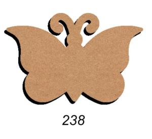 Papillon 26 cm support bois pour mosaïque