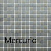 Mix nacré et mat métal gris MERCURIO série Eléments mosaïque émaux brillant 2.3 cm par 2M² soit 100 € le M²
