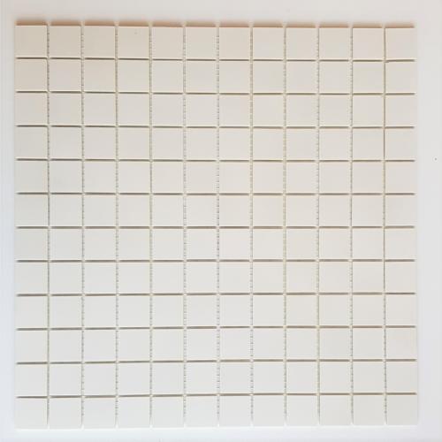 Blanc super mosaïque 2.4 cm mat grès antique plaque 35 cm
