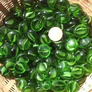 Vert bille de verre plate vert translucide ruban 20 mm par 200 grammes