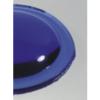 Bleu cobalt cabochon en verre translucide diamètre 50 mm à l'unité