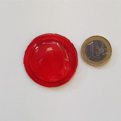 Rouge cabochon en verre rouge diamètre 40 mm à l'unité