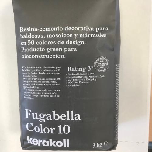 Fugabella résine ciment couleur 10 gris foncé haute performance de 2 à 20mm par 3 kilos