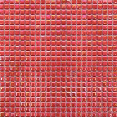 Rouge rubis nacré gloss micro mosaïque PIXEL ART 1,2 cm 4 mm épaisseur par 121 carrés