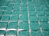 Vert turquoise granité mosaïque émaux brillant bord droit 2,3 cm par plaquette de 20 carreaux