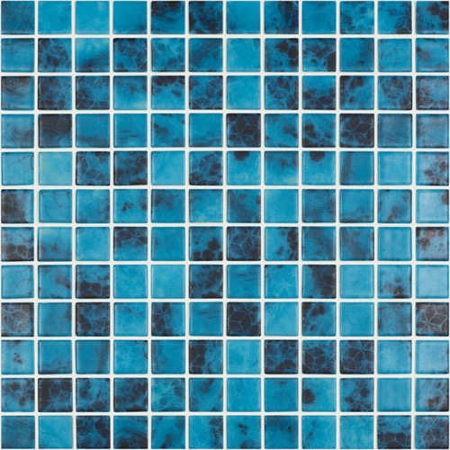 Bleu turquoise vert impression nature olympic mat émaux 2.5 cm par plaque 31.7 cm