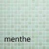 Mix nacré & mat vert MENTHE série Glacée mosaïque émaux brillant 2.3 cm par 2M² soit 94.80 € le M²