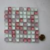 Blanc brillant et mat, rose et mauve mix Marieta micro mosaïque vetrocristal uni 10 mm par plaque 30 cm