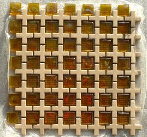 Mosaique jaune saint marco jaune plaque 30.4cm par 29.7 cm